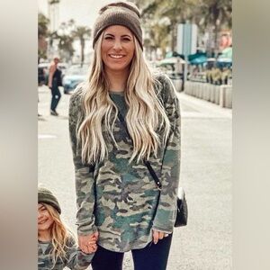 Vici Camo Tunic Top